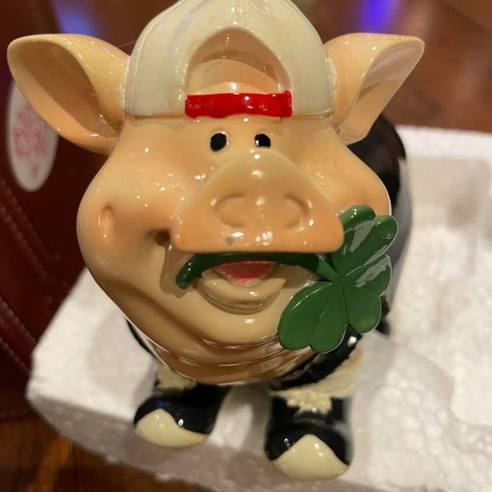 Run Pig Run - Boston Sports Piggy Bank "Red Sox" "Celtics" "Boston Marathon"